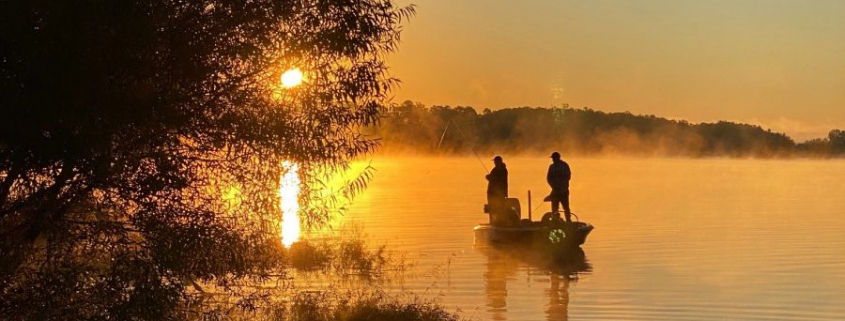 Bass Fishing Lake Sunset iPhone 15, iPhone 15 Plus, iPhone 15 Pro