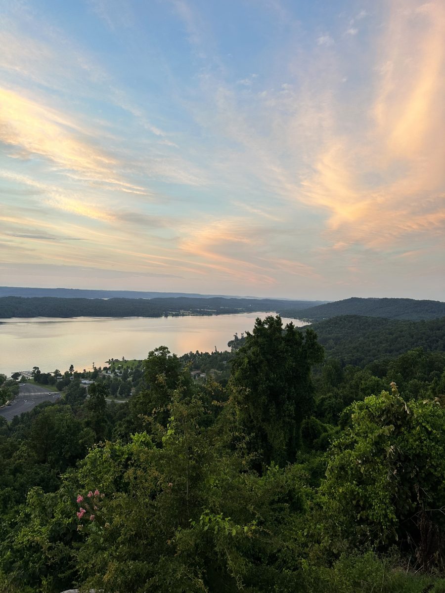 MidJuly Afternoon, Evening, Sunset, and Sunrise from the Lodge at Lake
